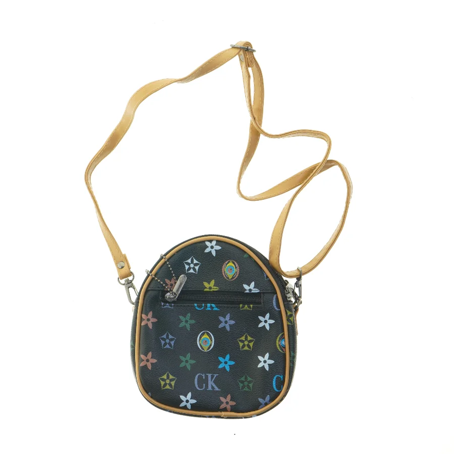Rundt crossbody taske (str. 18,5 cm)