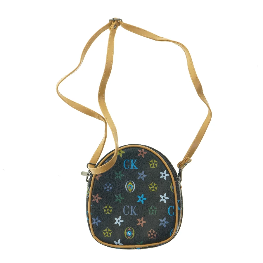 Rundt crossbody taske (str. 18,5 cm)