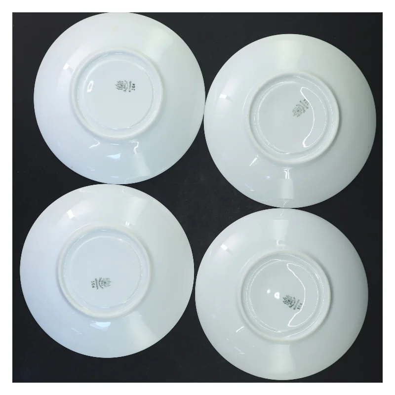 Porcelænssæt med kopper og tallerkener fra B&G (str. 9x11&ø16 cm)