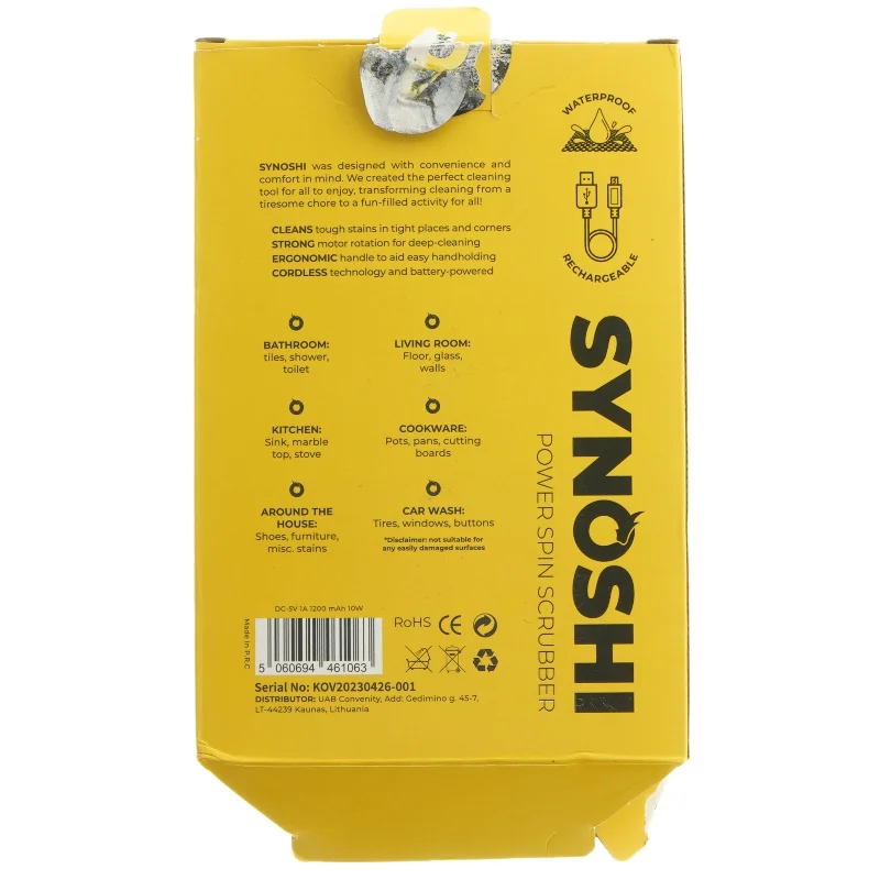 Synoshi elektrisk skrubber fra Synoshi (str. 18 cm)