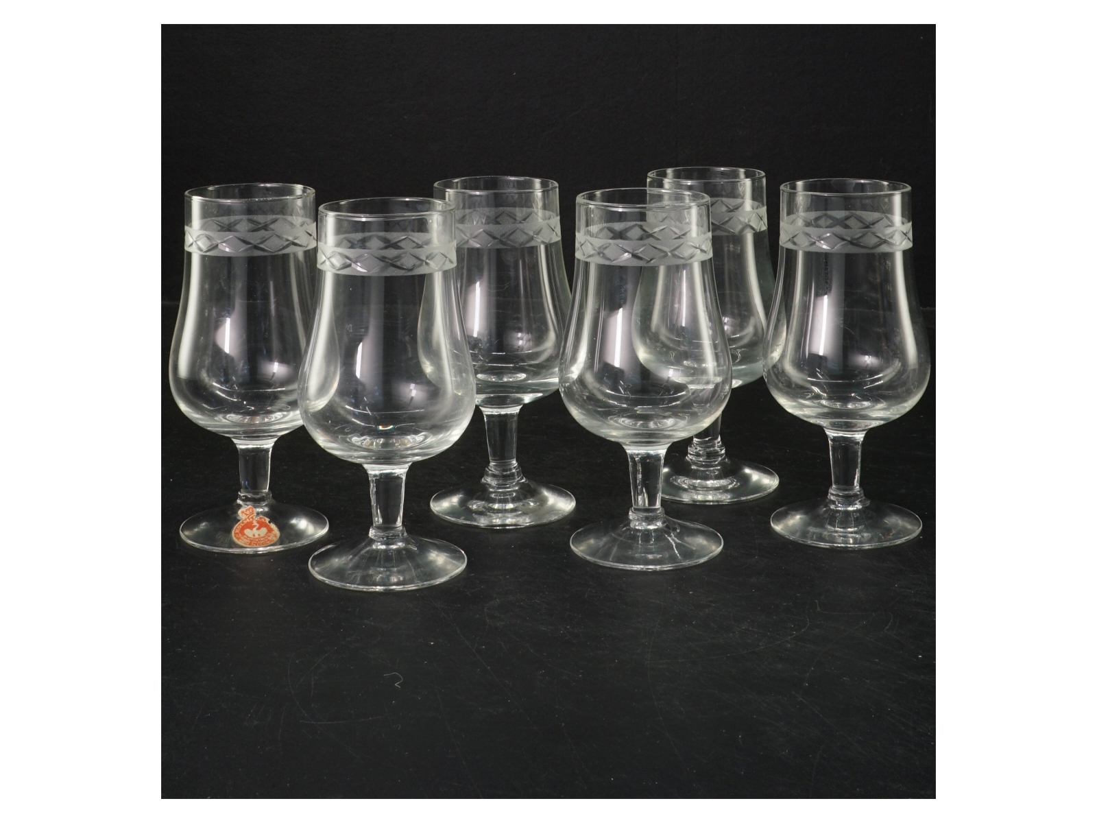Sæt med 6 glas (str. 12 cm)