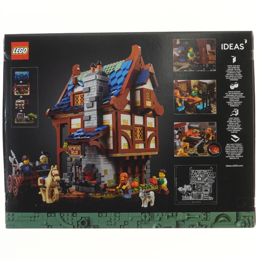 LEGO Medieval Blacksmith sæt fra Lego (str. 48x37 cm)