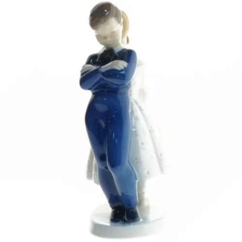 Porcelænsfigur af dreng og pige fra B&G (str. 20 cm)