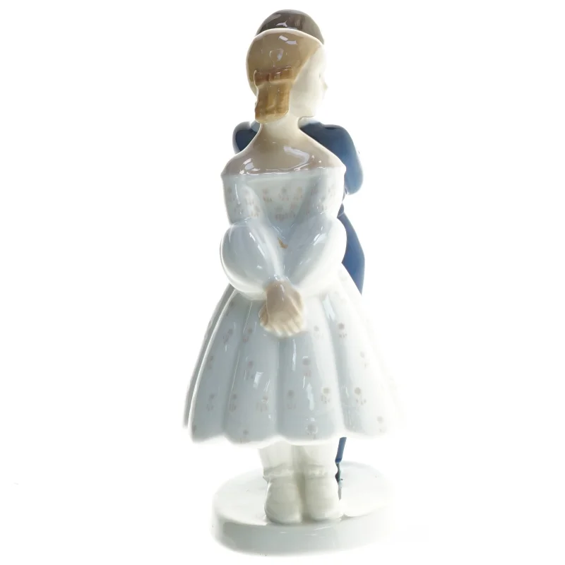 Porcelænsfigur af dreng og pige fra B&G (str. 20 cm)