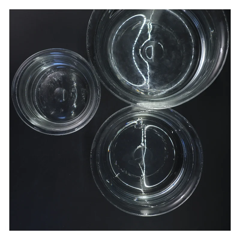 sæt med glasskåle (str. 14x23&11x19&9x15 cm)