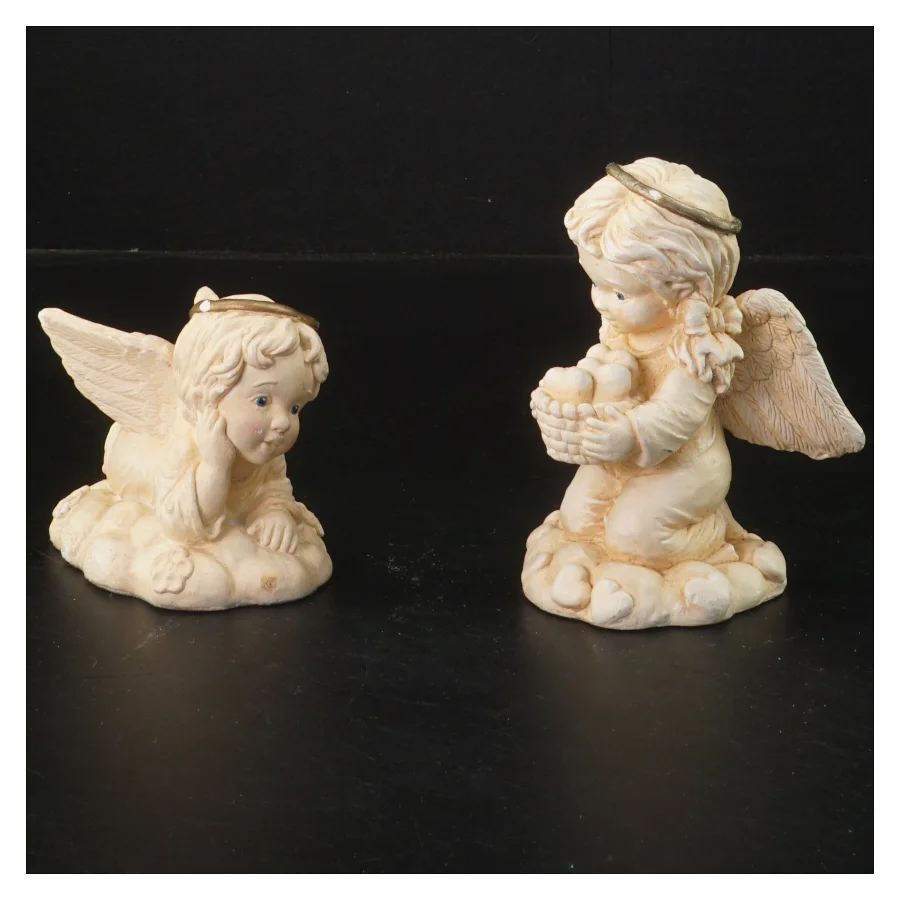 Kerub figurer (str. 10x6&9,5x7 cm)