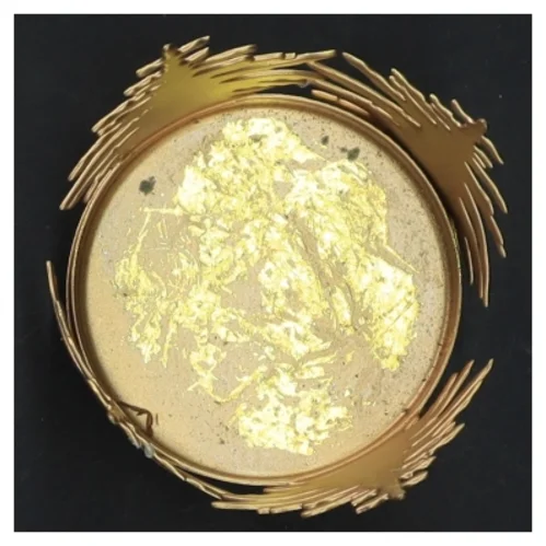 Guld fyrfadsstage (str. Ø 6x9 cm)