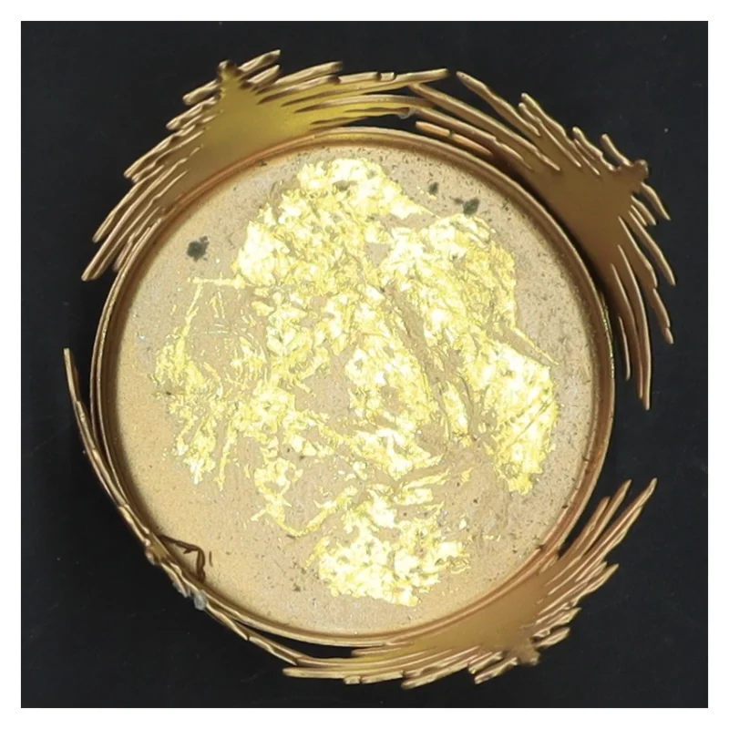 Guld fyrfadsstage (str. Ø 6x9 cm)