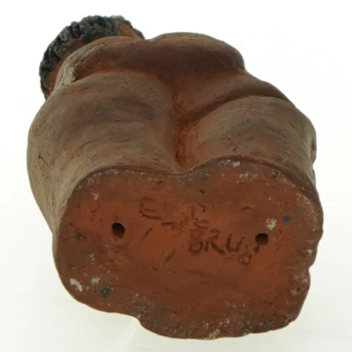 Lerfigur kvinde (str. 17x8 cm)