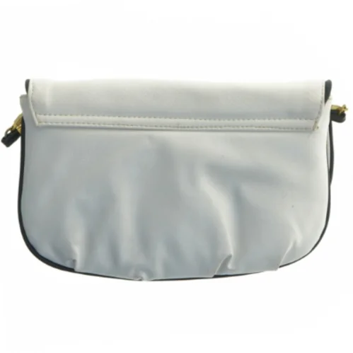 Hvid skuldertaske (str. 26x17,5 cm)