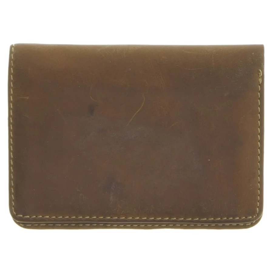 Læderpung fra Camel (str. 13,5x9,5 cm)