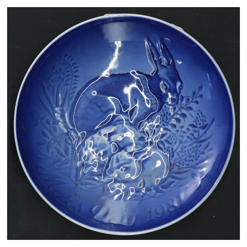 Mors Dag tallerken fra 1987 fra Copenhagen Porcelain (str. Ø 15 cm)