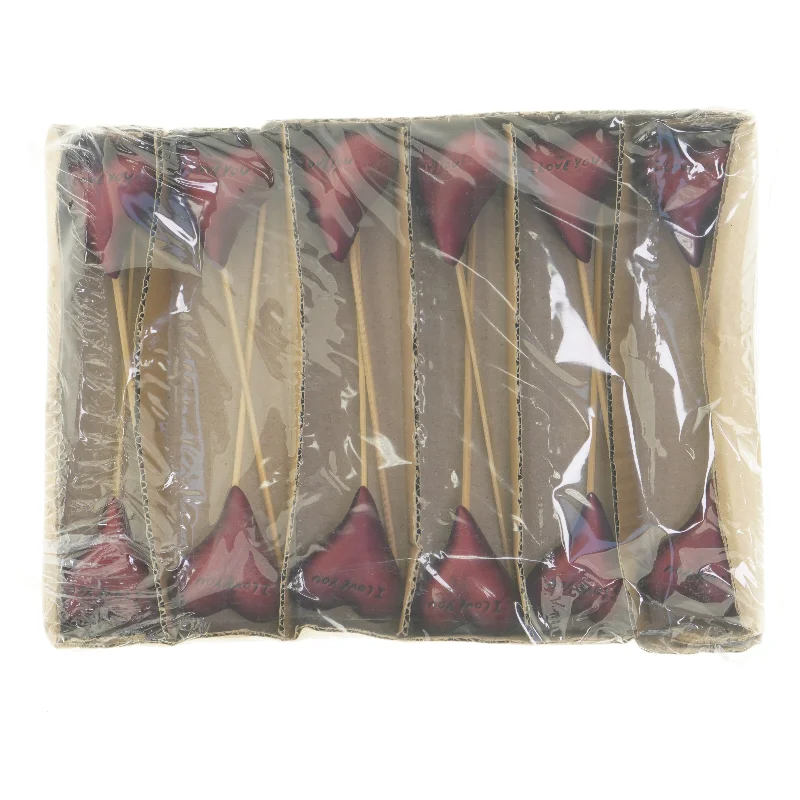 Dekorative hjerter på spyd