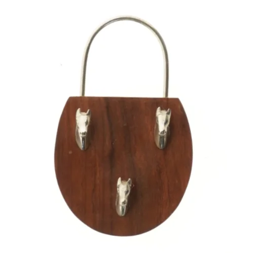 Nøgleholder med hestehoveder (str. 19,5x12 cm)