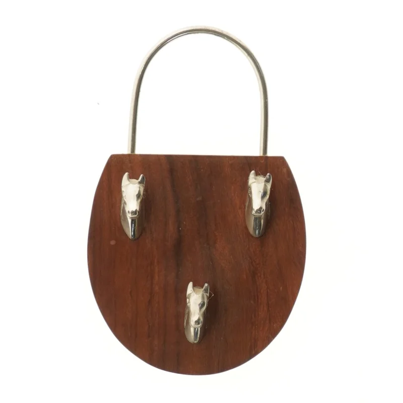 Nøgleholder med hestehoveder (str. 19,5x12 cm)