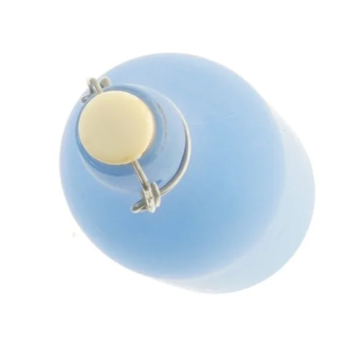 Blå flaske med prop (str. 32 cm)