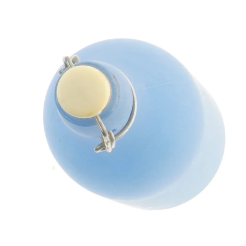 Blå flaske med prop (str. 32 cm)