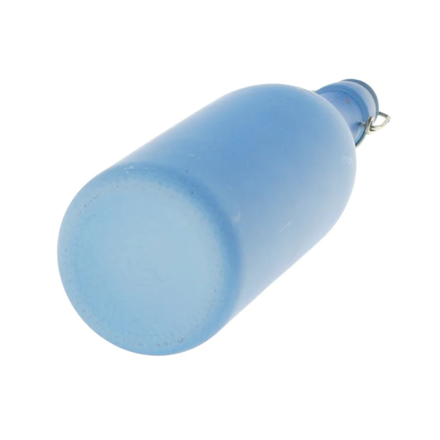Blå flaske med prop (str. 32 cm)