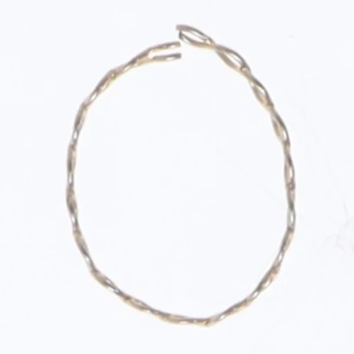 Guld armbånd i snoet design (str. 62 mm)