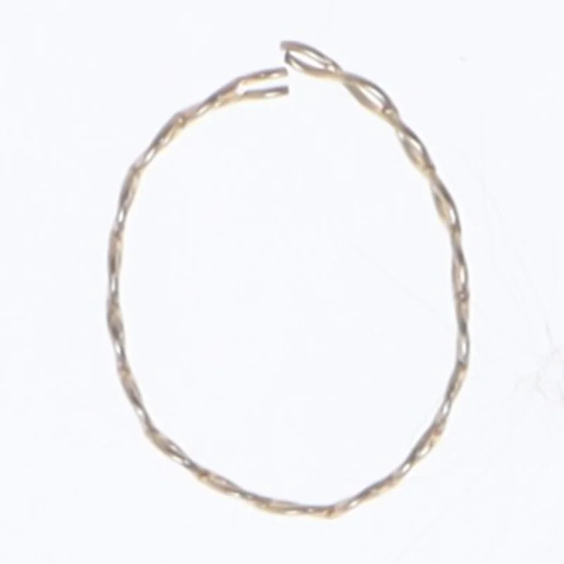 Guld armbånd i snoet design (str. 62 mm)