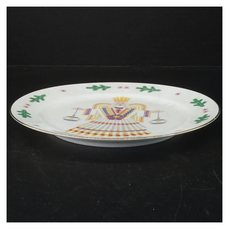 Tallerken med dekoration fra H&G (str. Ø 25 cm)