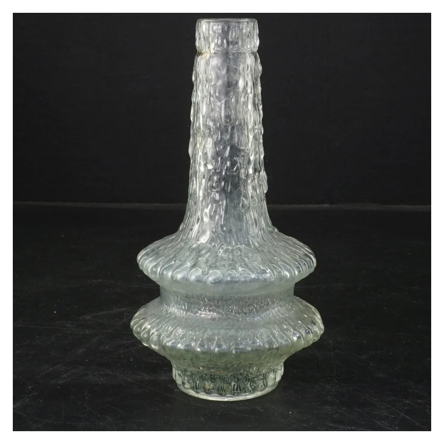 Vintage glasvase af Timo Sarpaneva for Iittala(str. 18x10 cm)