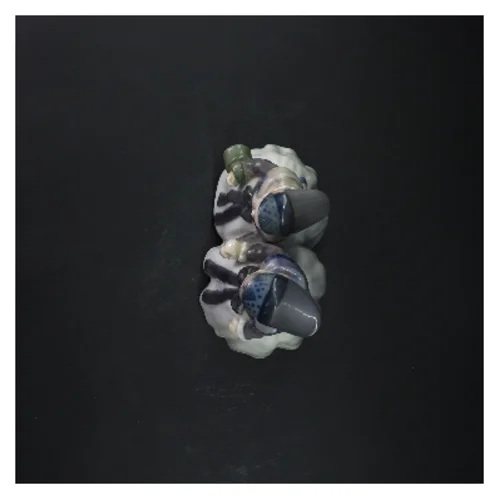 To Amagerpiger, Royal Copenhagen figur 1316 (str. 19x17 cm) fra Royal Copenhagen