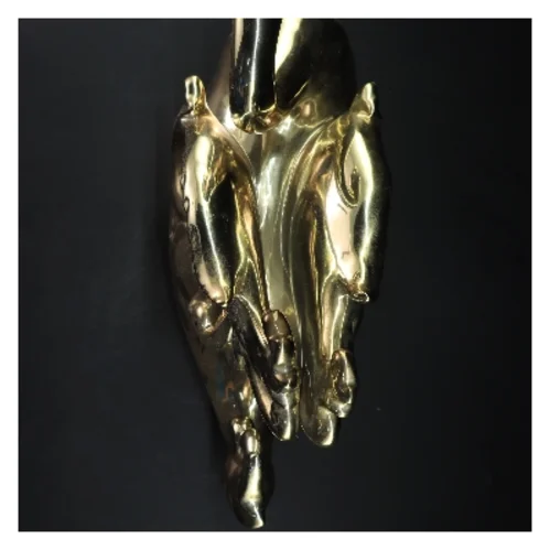Guld svane figur fra Adore (str. 40x30 cm)