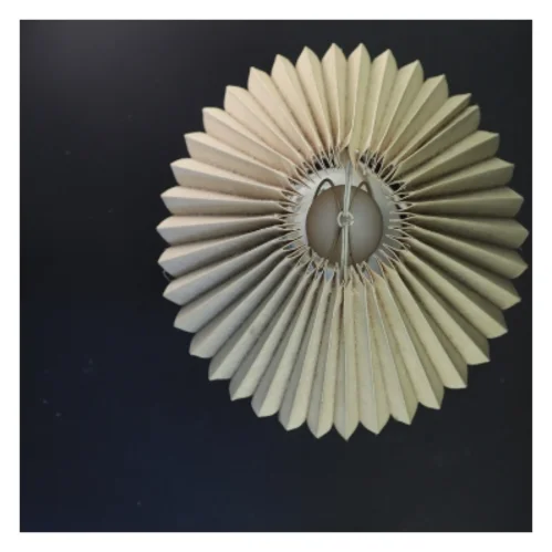 Retro bordlampe med folde lampeskærm (str. 38x26 cm)