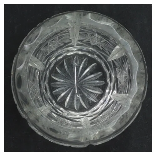 Krystalglas vase (str. H. 10 cm. ø. 6,5 cm)