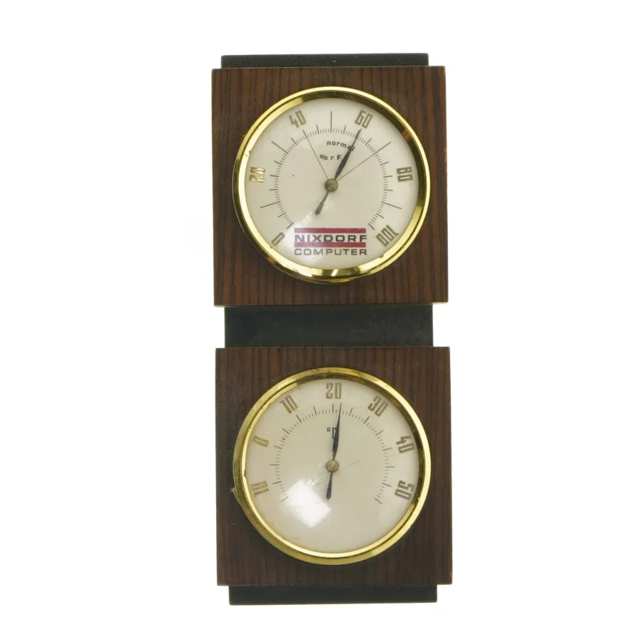 Nixdorf termometer og hygrometer fra Nixdorf (str. 19x8 cm)