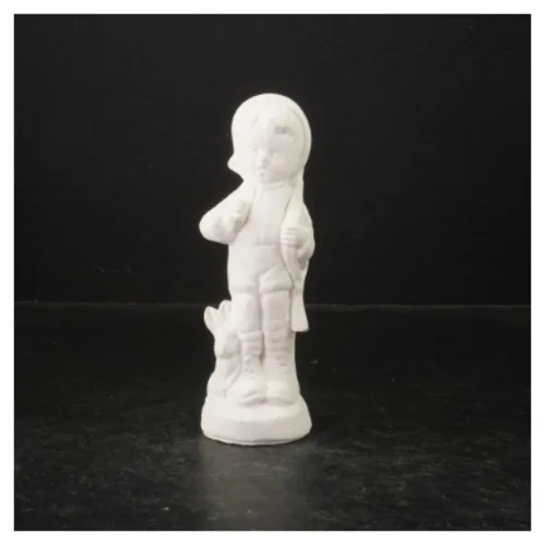 Hvid porcelæn figur (str. 19 cm)