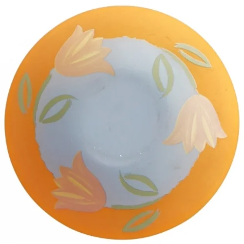 Dekorativ skål med blomster (str. 16,5 cm)