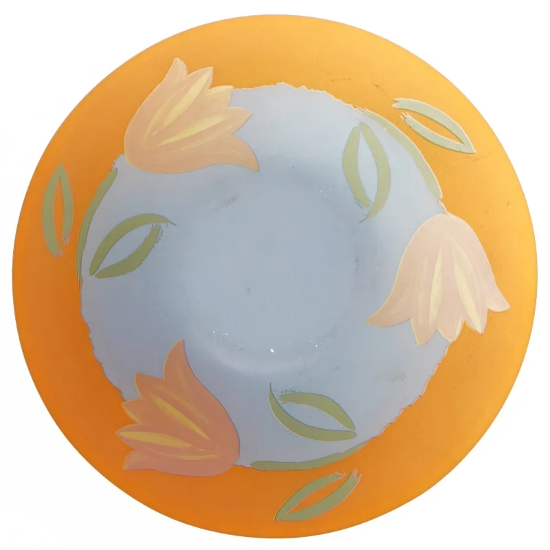 Dekorativ skål med blomster (str. 16,5 cm)