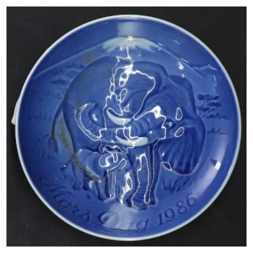 Royal Copenhagen mors dag platter fra 1986 fra B&G (str. Ø 15 cm)