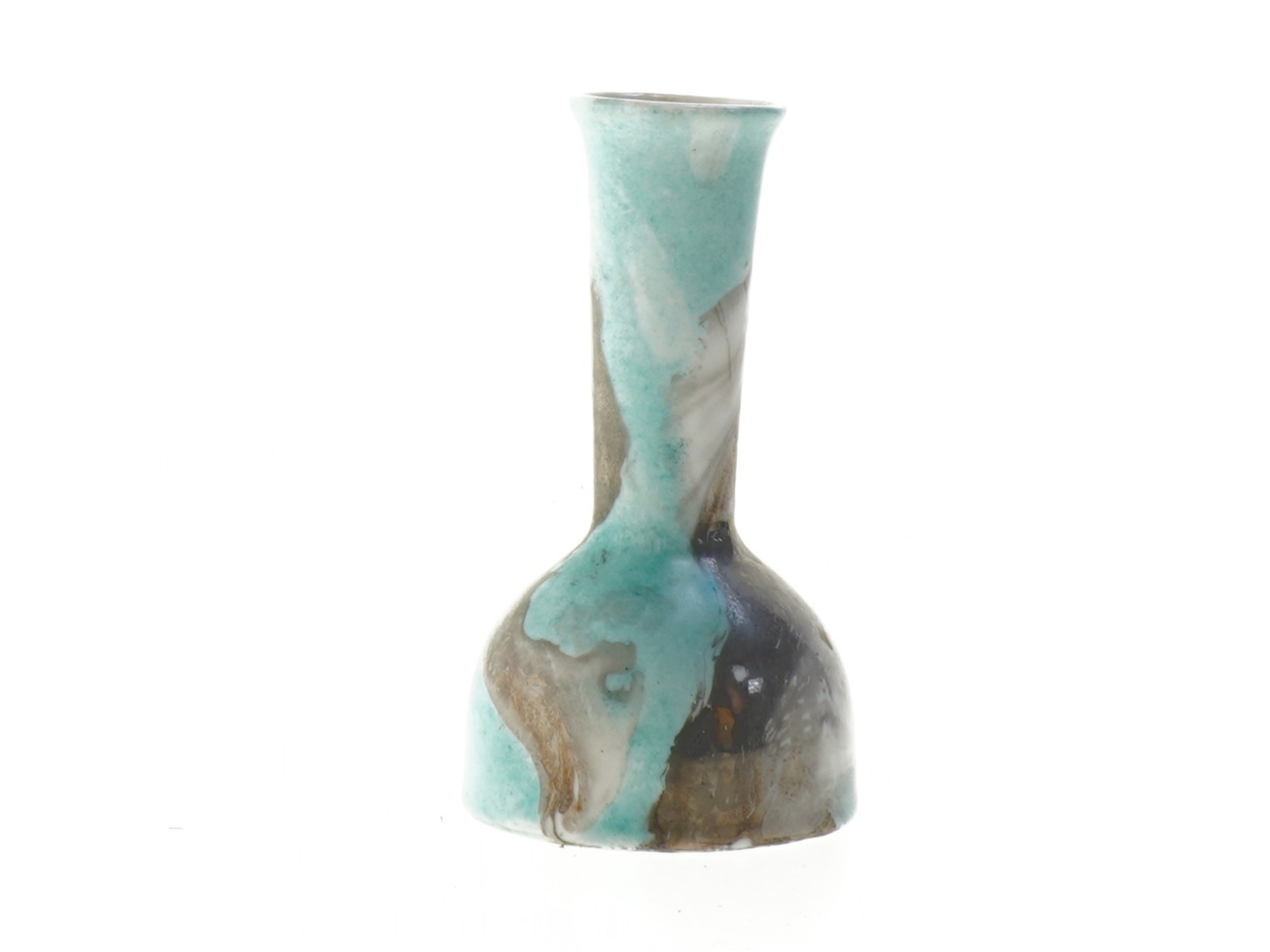 Keramisk vase (str. Ø. 4 cm længde. 13 cm)
