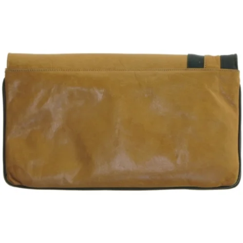 Læder clutch taske (str. 28,5x16,5 cm)