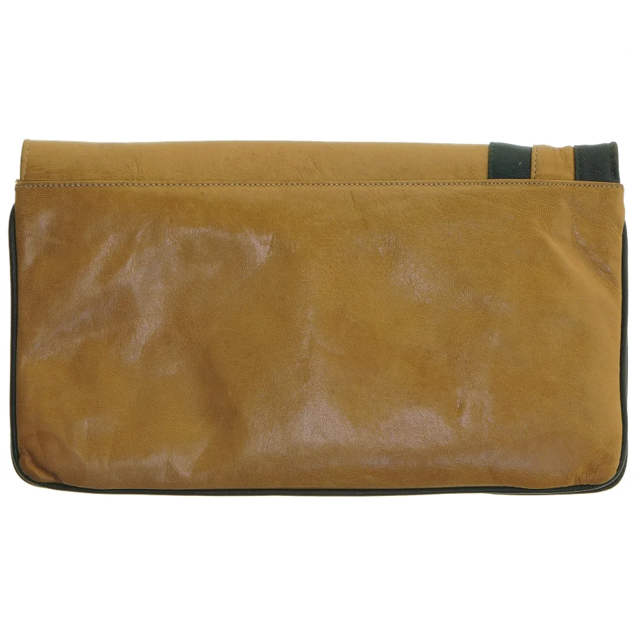 Læder clutch taske (str. 28,5x16,5 cm)