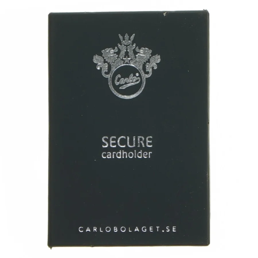 Kortholder i læder fra Carlo Bolaget (str. 9,5x6,5 cm)