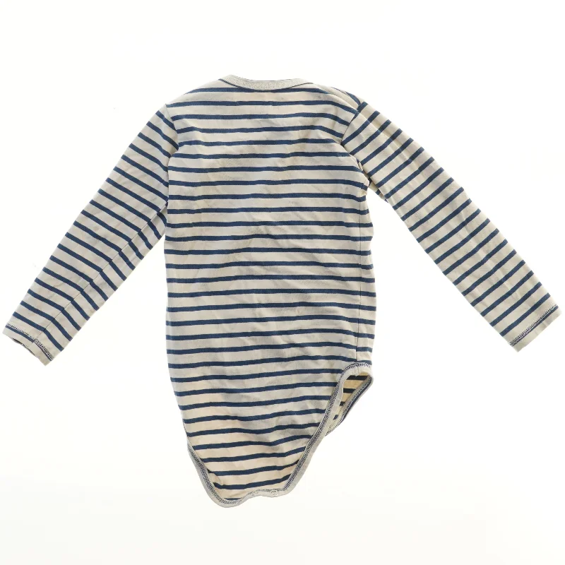 Langærmet stribet bodystocking fra Hust (str. 92)