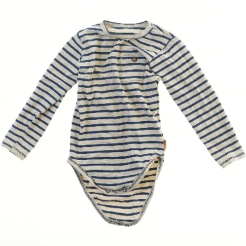 Langærmet stribet bodystocking fra Hust (str. 92)