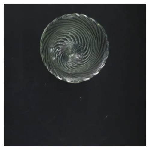 Glas vase med spiraldesign (str. 23x11 cm)