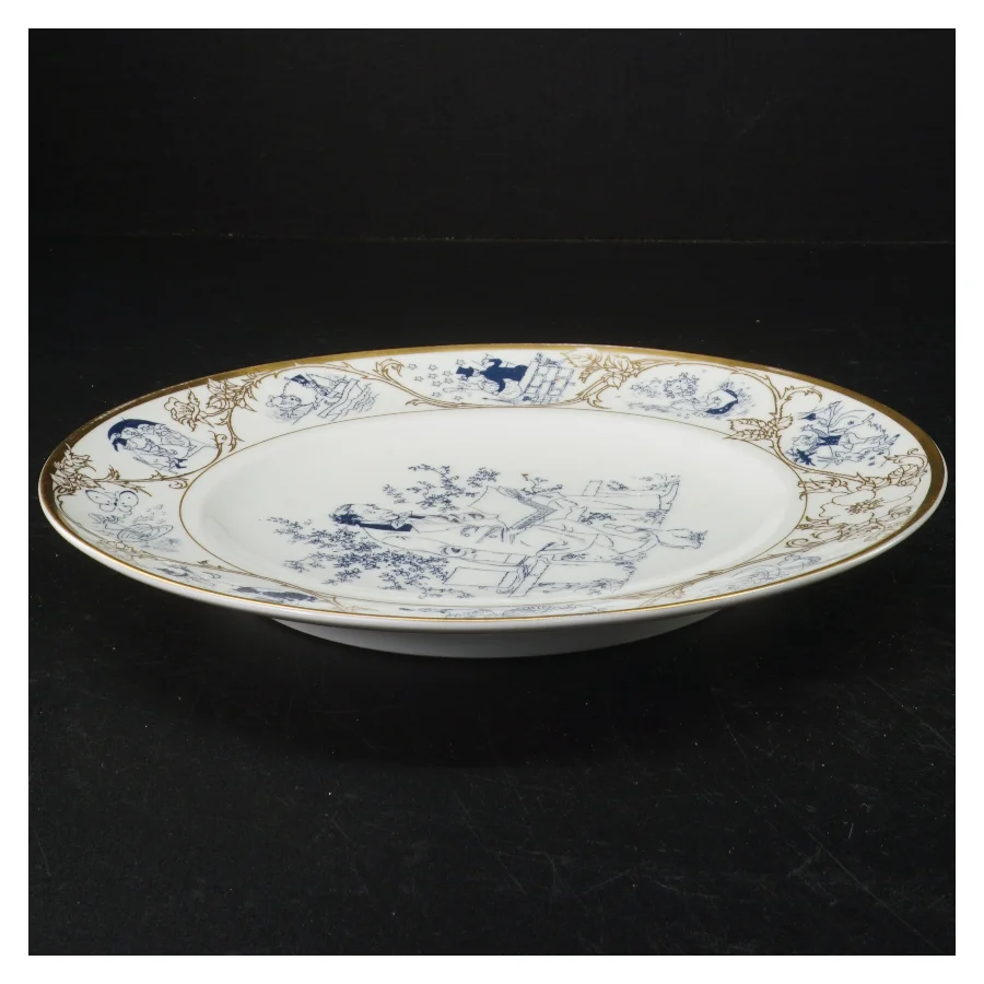 Dekorativ samletallerken fra Copenhagen Porcelon (str. Ø, 24 cm)