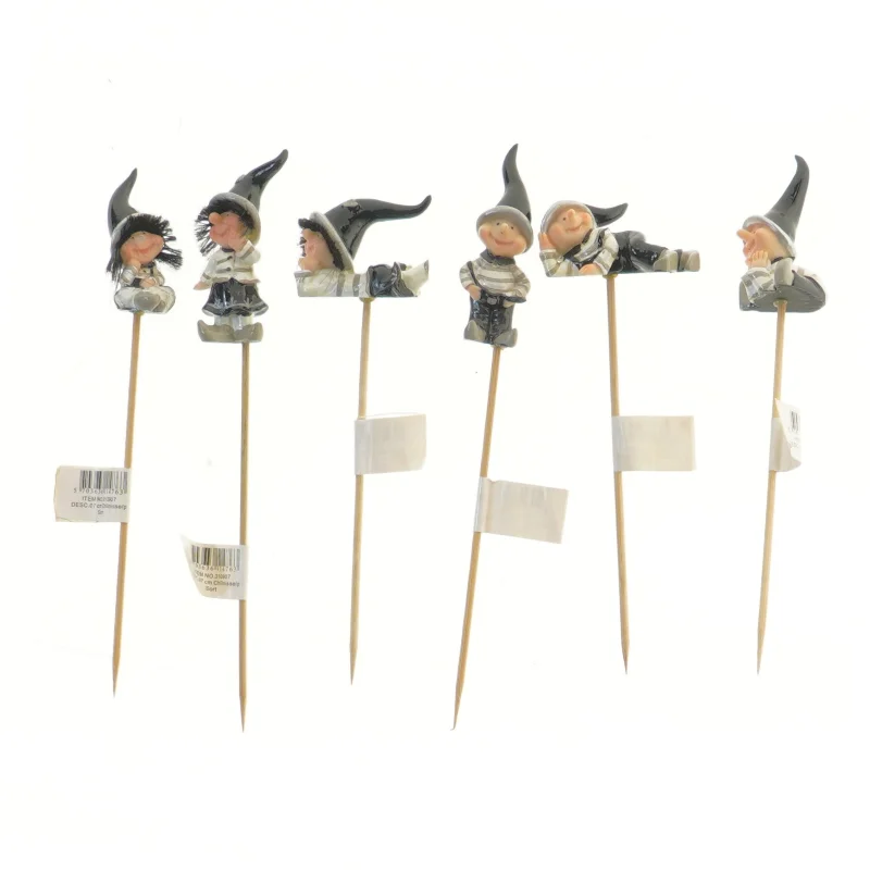 Dekorative figurer på pinde (str. 21 cm)