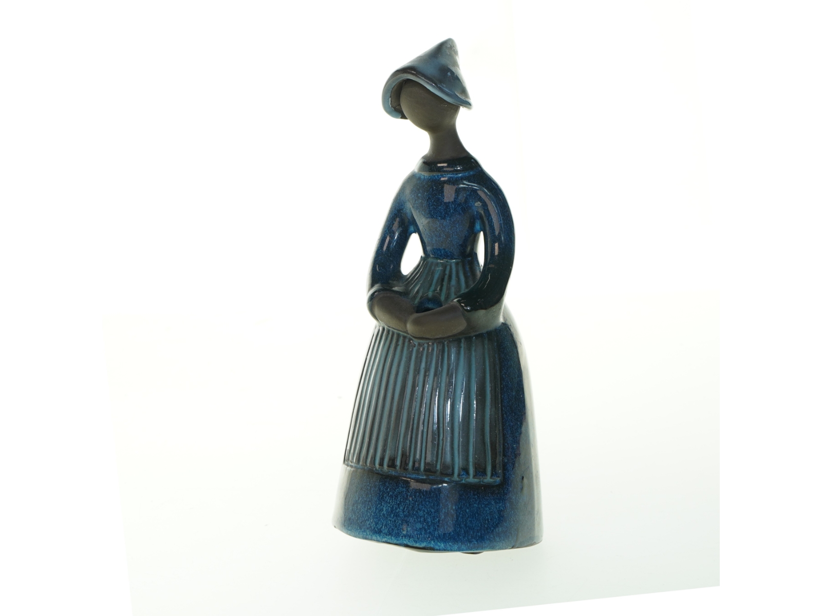 Keramikfigur af kvinde (str. 28 cm)