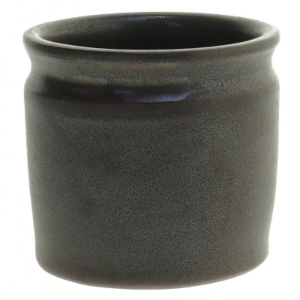 Lille keramikbeholder (str. Ø. 7,5 cm. længde. 7 cm)