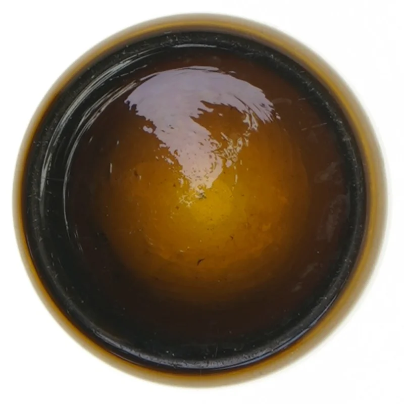 Glasvase (str. Ø. 6,5 cm. længde. 21 cm)