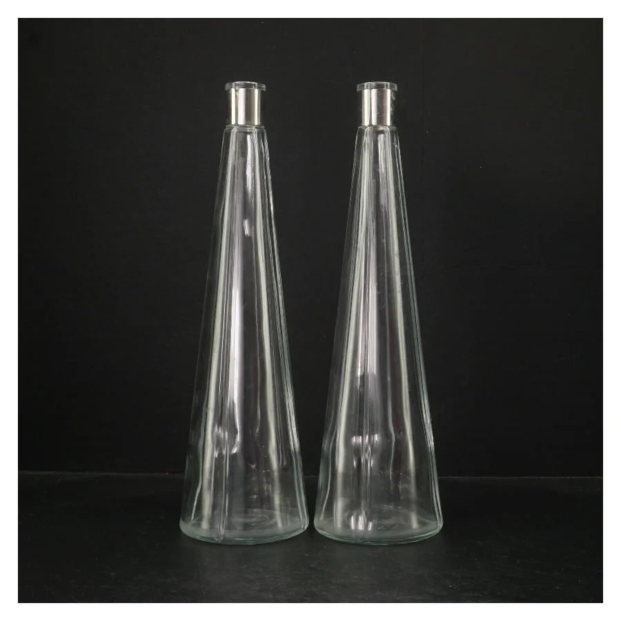 Glasvaser i kegleform fra Rosendahl (str. 34 cm. 2 styk)