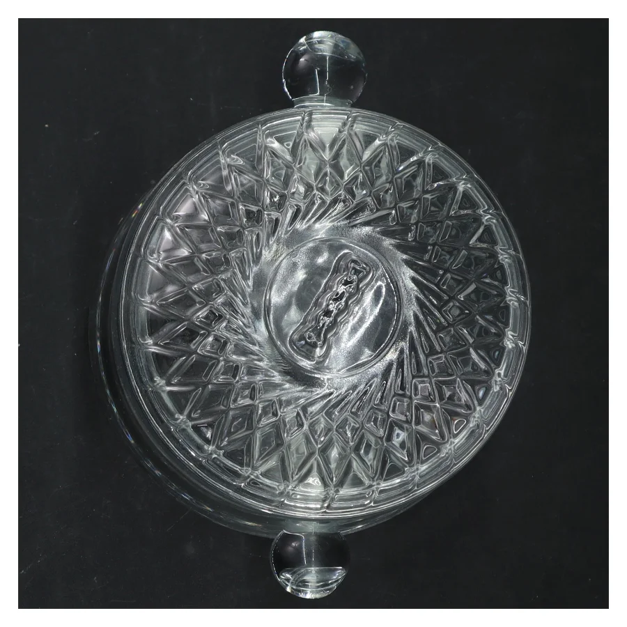 Glasbeholder med låg (str. 13x15 cm)