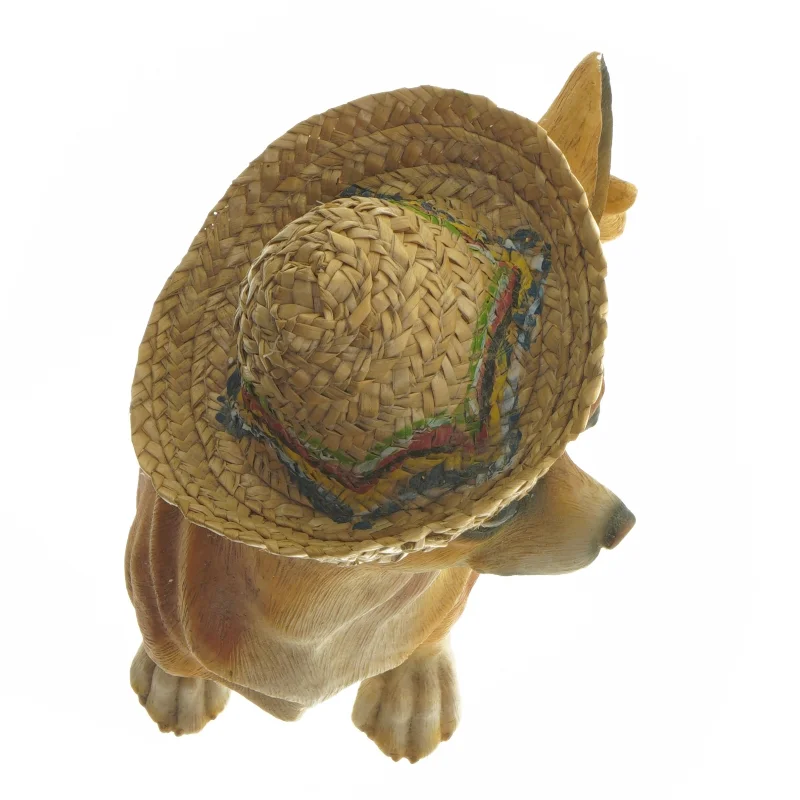 Hundefigur med sombrero (str. 25 cm)